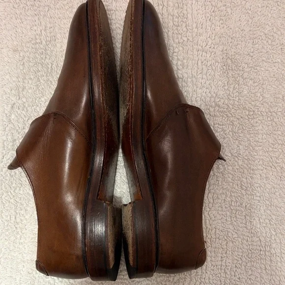 Allen Edmonds Brown Leather Monk Strap Dress Loafers - Picture 5 of 12